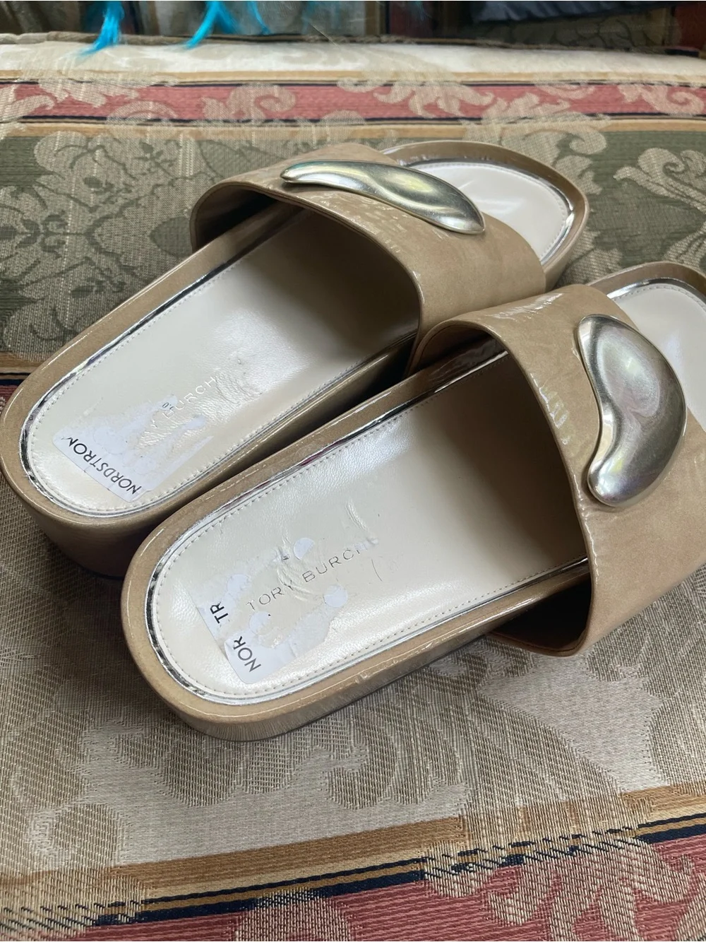 Tory Burch Patos Platform Slide Sandals . Size 7.5 Women N6-22
